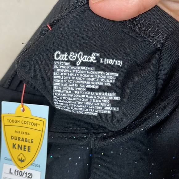 FREE W/ PURCHASE NWT Girls Large Sparkle leggings - Picture 3 of 4